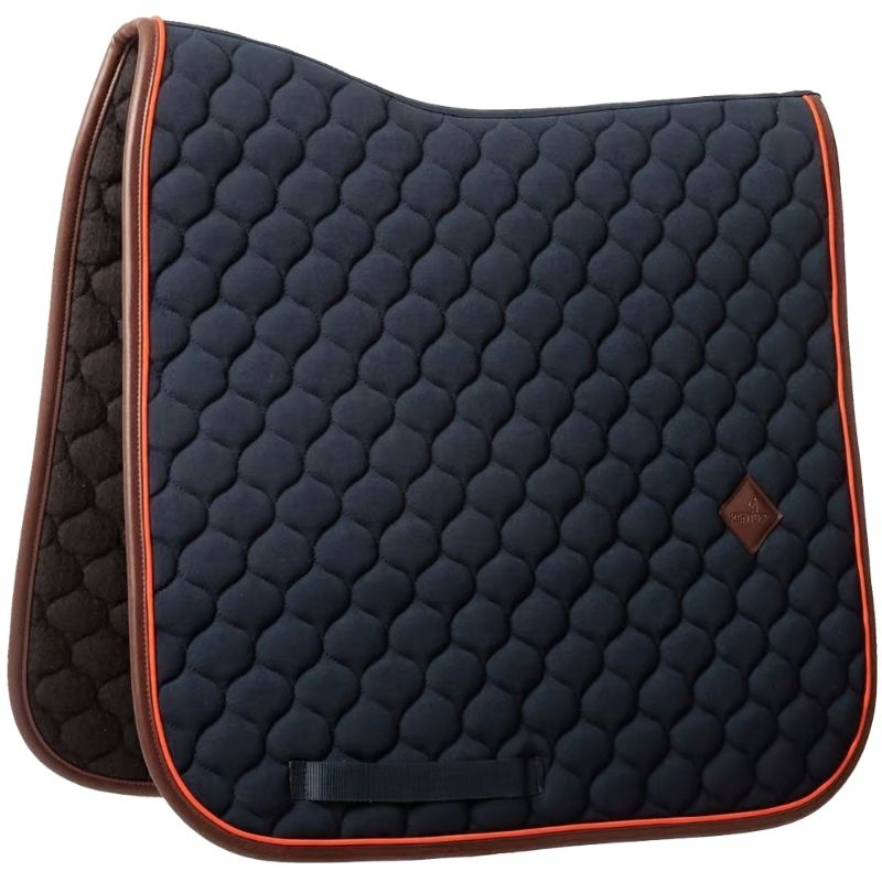 Dressuurzadeldekje Onion Quilt Leather Marineblauw
