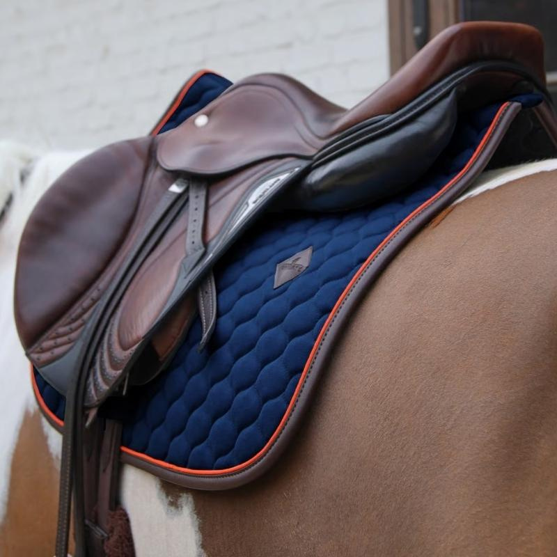 Zadeldekje Onion Quilt Leather Marineblauw