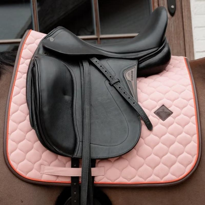 Dressuurzadeldekje Onion Quilt Leather Oudroze