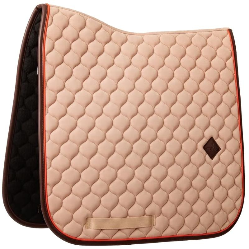 Dressuurzadeldekje Onion Quilt Leather Beige