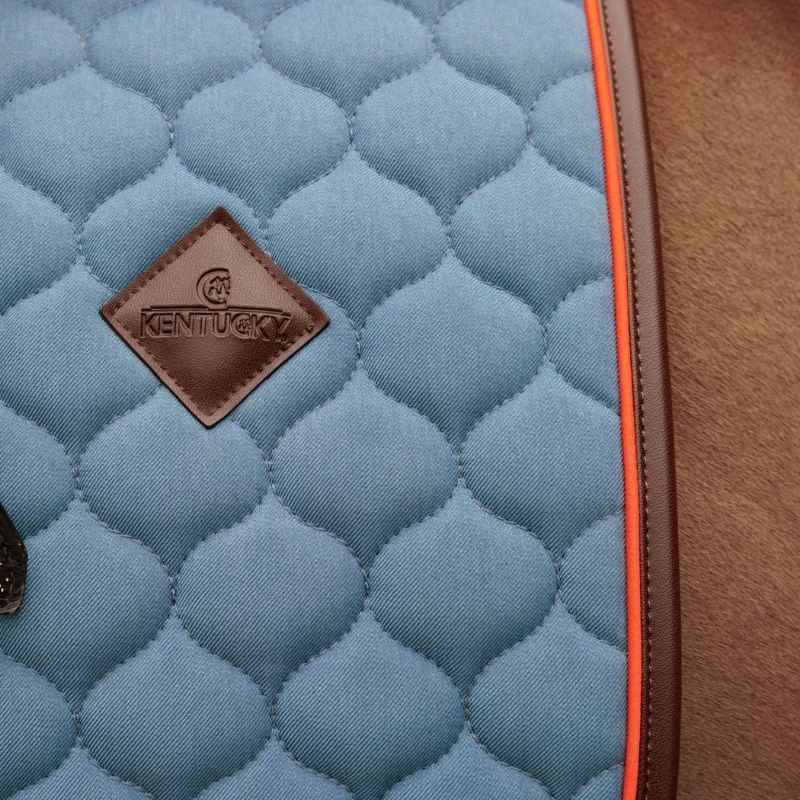 Dressuurzadeldekje Onion Quilt Leather Blauw