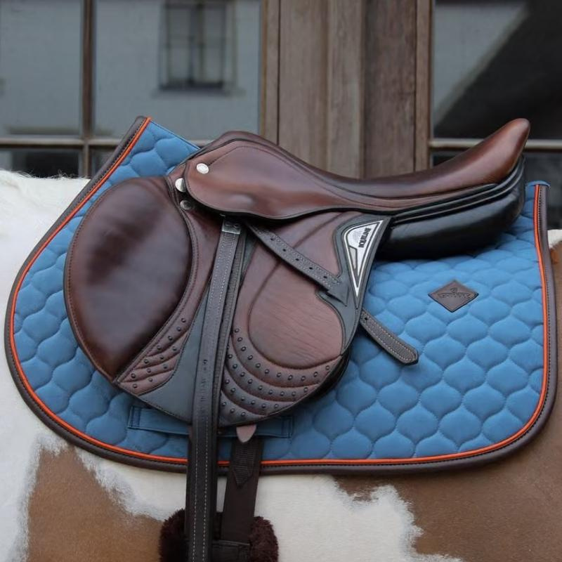 Zadeldekje Onion Quilt Leather Blauw