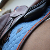 Zadeldekje Onion Quilt Leather Blauw Zadeldekje Onion Quilt Leather Blauw