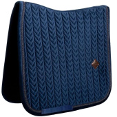 Dressuurzadeldekje Velvet Mini Pearls Marineblauw Dressuurzadeldekje Velvet Mini Pearls Marineblauw
