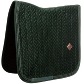 Dressuurzadeldekje Velvet Mini Pearls Groen Dressuurzadeldekje Velvet Mini Pearls Groen