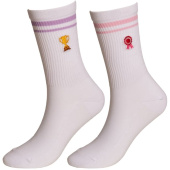 Sokken Ribbon 2-pack Wit Sokken Ribbon 2-pack Wit