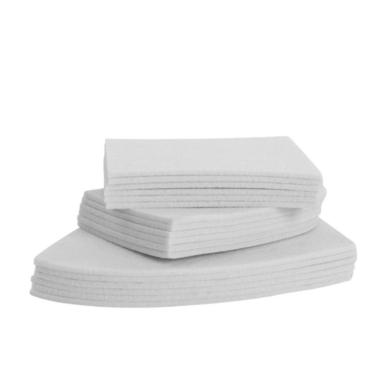 Viltinzet Correctiepad met Rand Sheepskin Dressage Wit