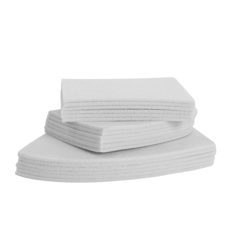 Viltinzet Correctiepad met Rand Sheepskin Showjump Wit