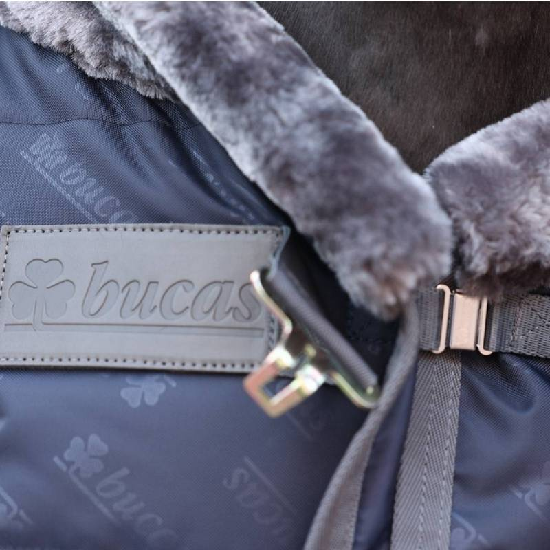 Staldeken Show-Line 150g Marineblauw/Grijs