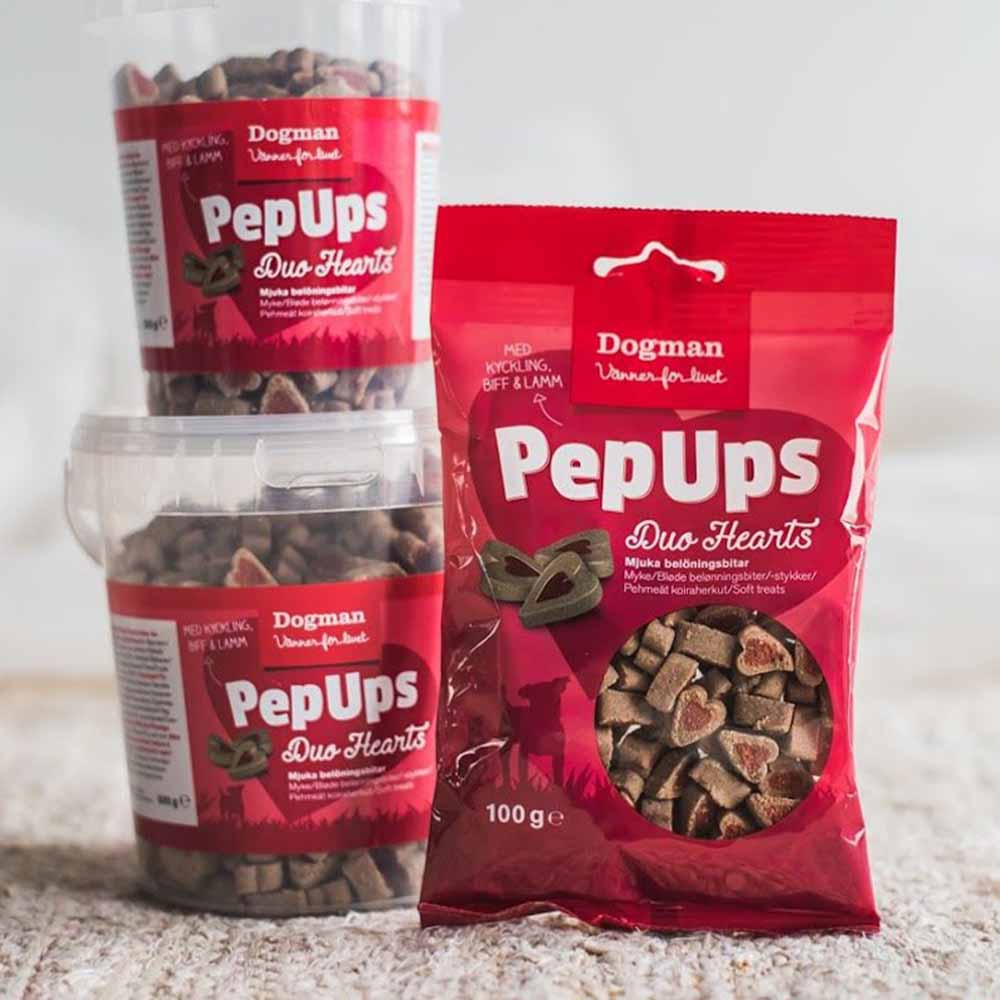 Hondensnoepjes PepUps Duo Hearts