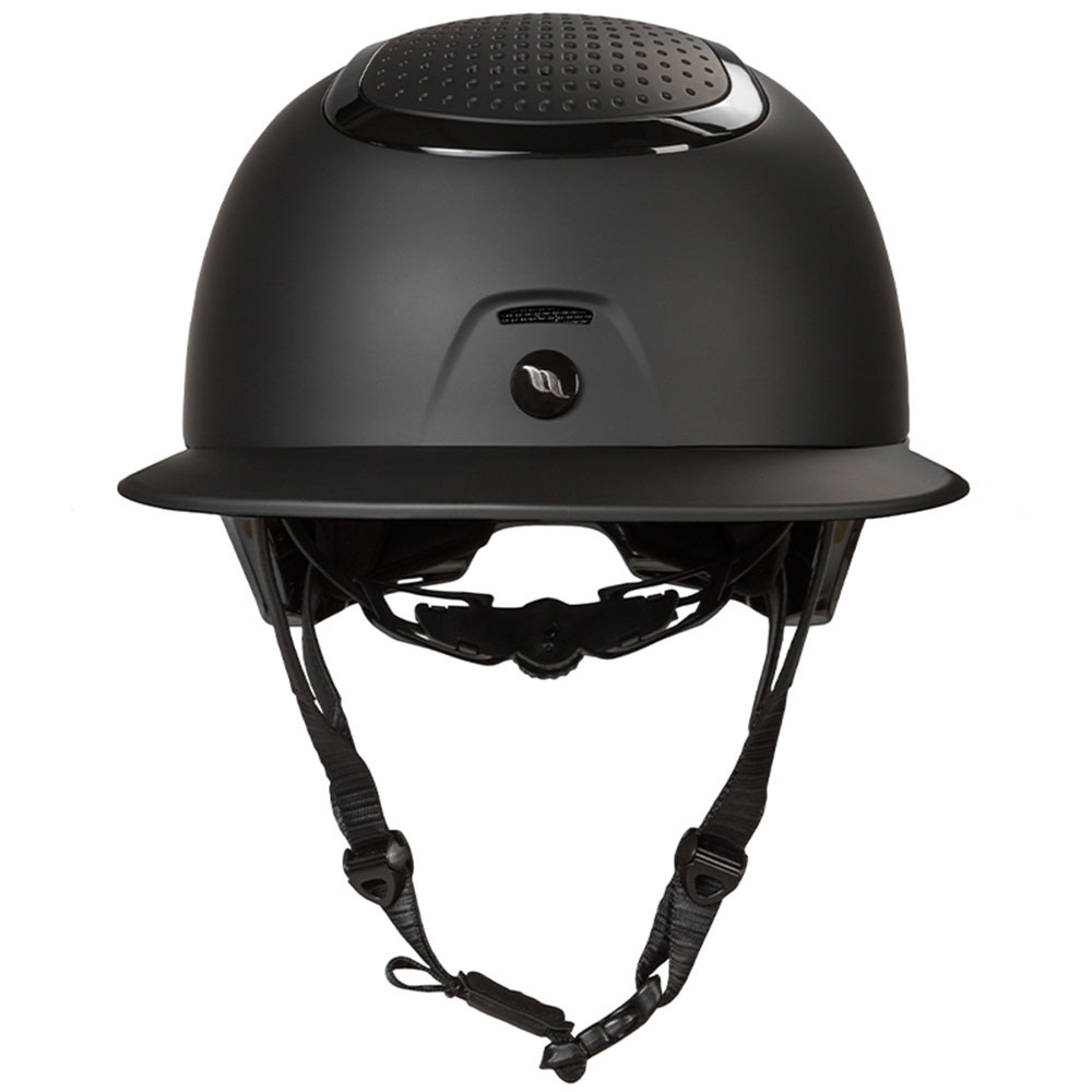 Paardrijcap MIPS Strixx Wide Peak Matte/Glossy Zwart