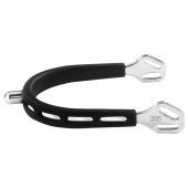 Sporen Ultra Fit Extra Grip 15mm Rounded Zwart/Zilver Sporen Ultra Fit Extra Grip 15mm Rounded Zwart/Zilver