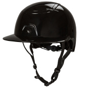 Paardrijcap MIPS Strixx Competition Wide Peak Glossy Zwart Paardrijcap MIPS Strixx Competition Wide Peak Glossy Zwart