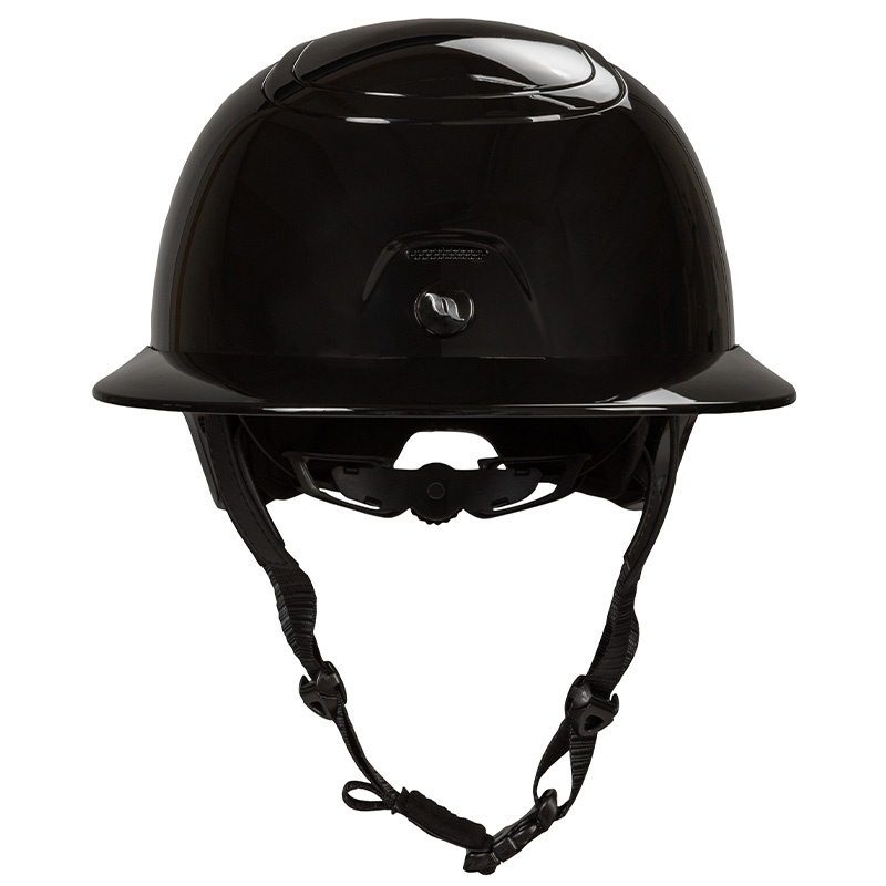 Paardrijcap MIPS Strixx Competition Wide Peak Glossy Zwart