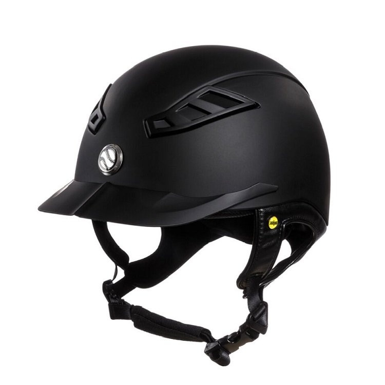 EQ3 Lynx Smooth Top Paardrijcap Zwart