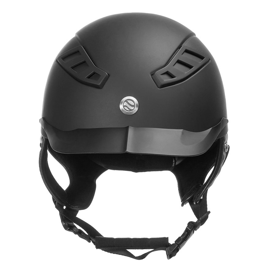 EQ3 Lynx Smooth Top Paardrijcap Zwart