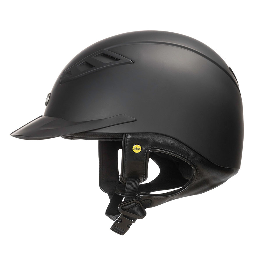 EQ3 Lynx Smooth Top Paardrijcap Zwart