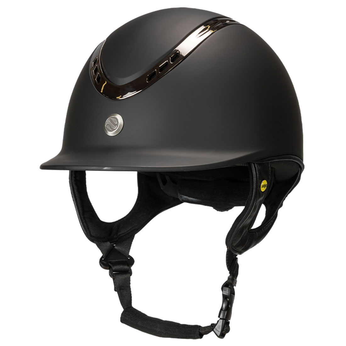 Paardrijcap EQ3 Pardus met Schroef Smooth Top Zwart