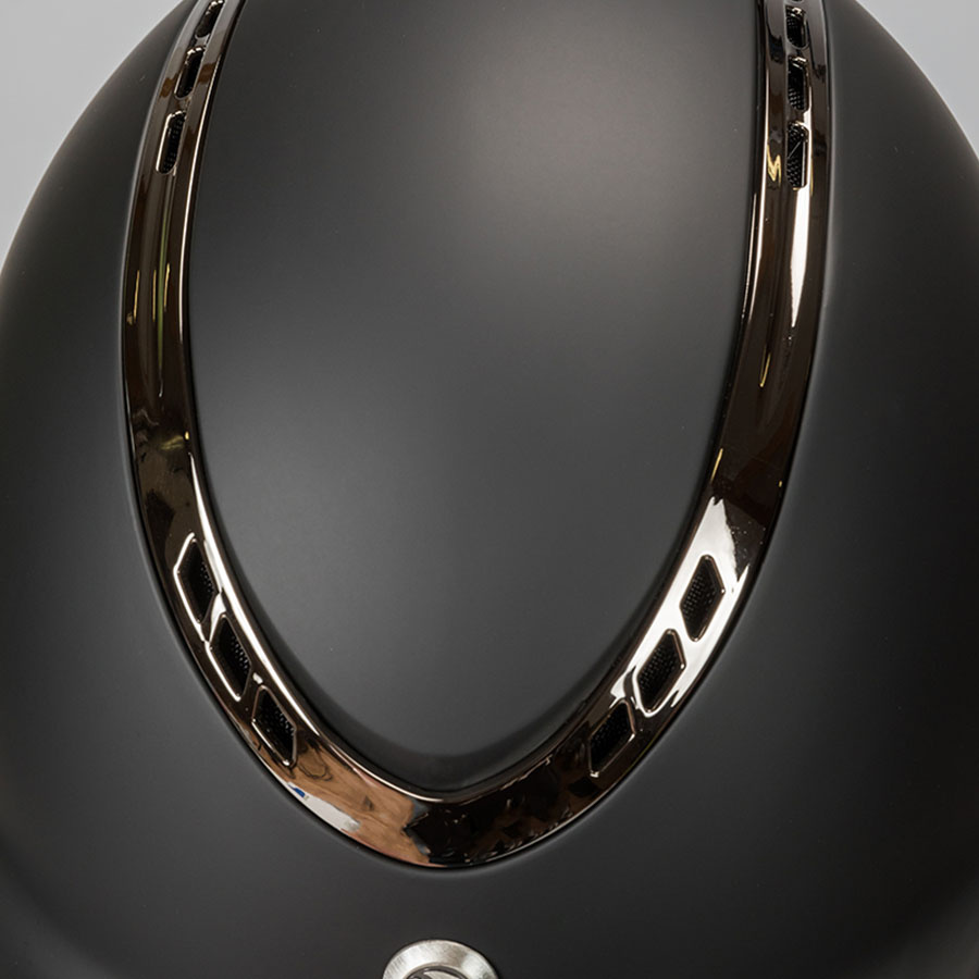 Paardrijcap EQ3 Pardus met Schroef Smooth Top Zwart