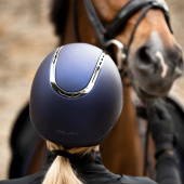 Paardrijcap EQ3 Pardus met Schroef Smooth Top Marineblauw Paardrijcap EQ3 Pardus met Schroef Smooth Top Marineblauw