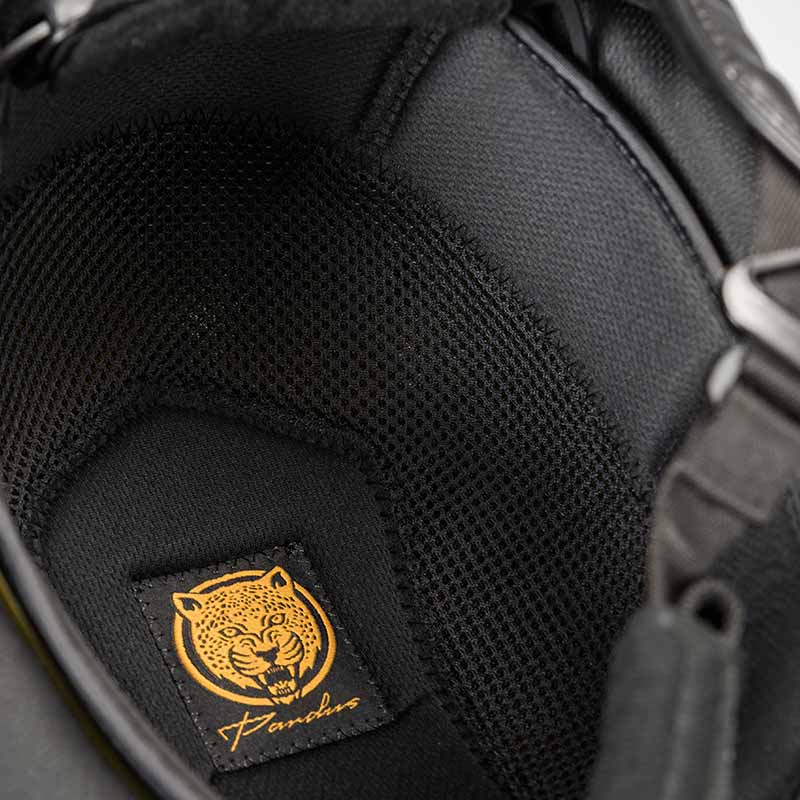 Paardrijcap EQ3 Pardus met Schroef Microfiber Glitter Zwart Zand