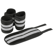 Beenreflectoren Set 4-pack Zwart/Zilver Beenreflectoren Set 4-pack Zwart/Zilver
