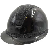 Paardrijcap Miss Shield 2.0 Glossy Ultra Fine Rocks Matt Trim Zwart Paardrijcap Miss Shield 2.0 Glossy Ultra Fine Rocks Matt Trim Zwart