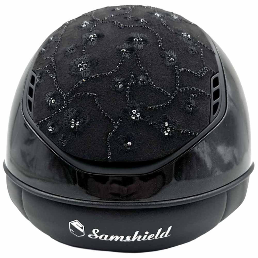 Paardrijcap Miss Shield 2.0 Glossy Cherry Blossom Matt Trim Zwart