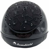 Paardrijcap Miss Shield 2.0 Glossy Cherry Blossom Matt Trim Zwart Paardrijcap Miss Shield 2.0 Glossy Cherry Blossom Matt Trim Zwart