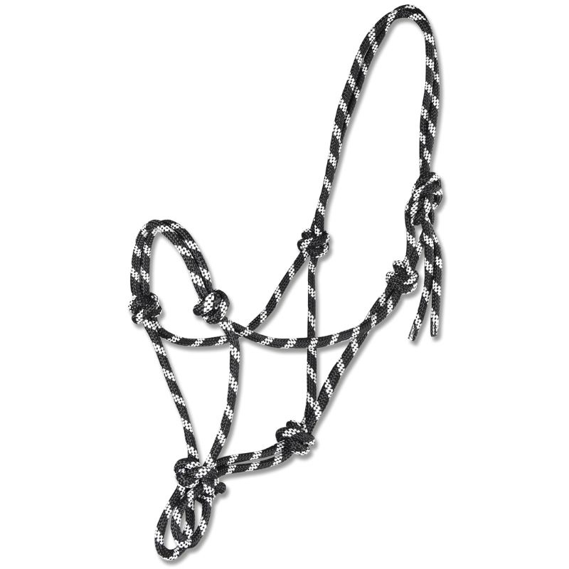 Touwhalster Knotted Zwart/Wit