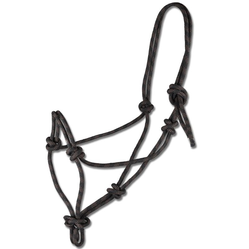Touwhalster Knotted Zwart/Bruin