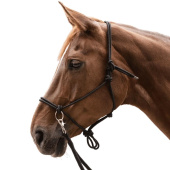 Touwhalster met teugels Knotted Zwart Touwhalster met teugels Knotted Zwart