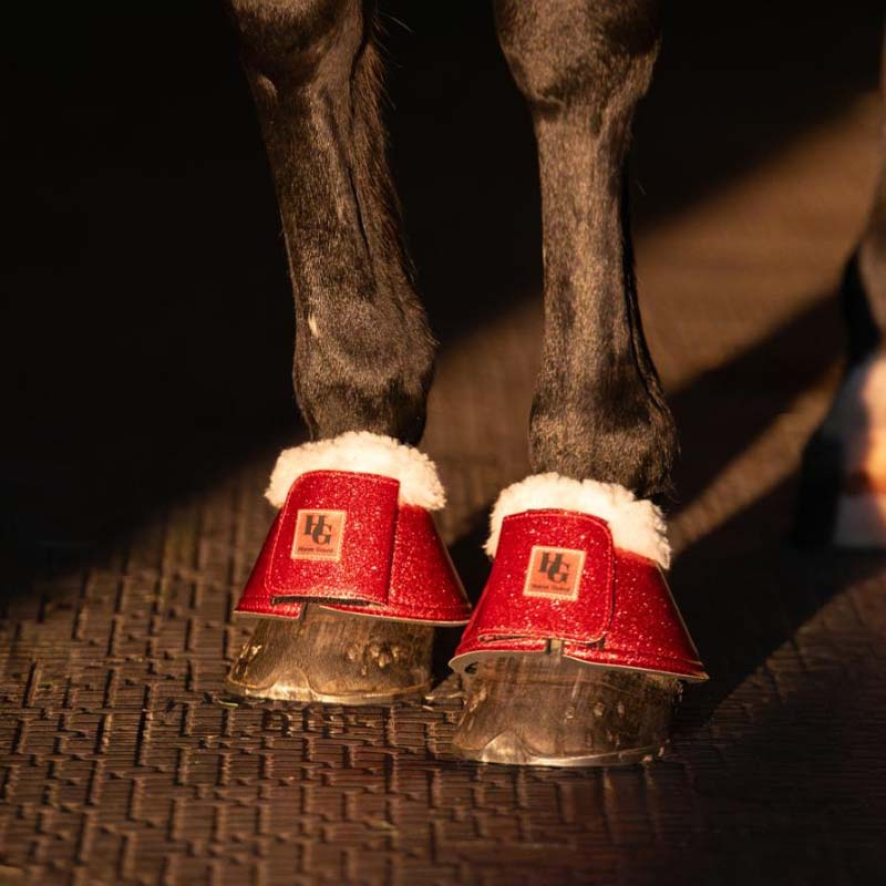 Boots met Bont Lulu Christmas Glitter HG Rood/Wit