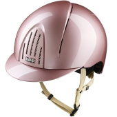 Paardrijcap Smart Nova Metal Polish Cream Strap Roze Paardrijcap Smart Nova Metal Polish Cream Strap Roze
