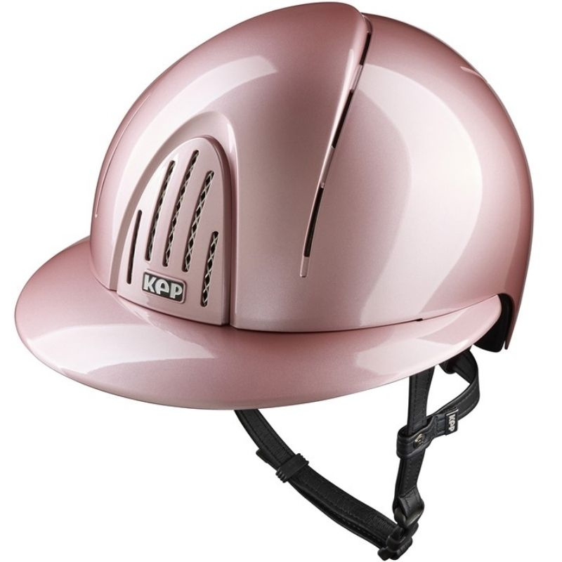 Paardrijcap Smart Nova Metal Polish Polo Roze