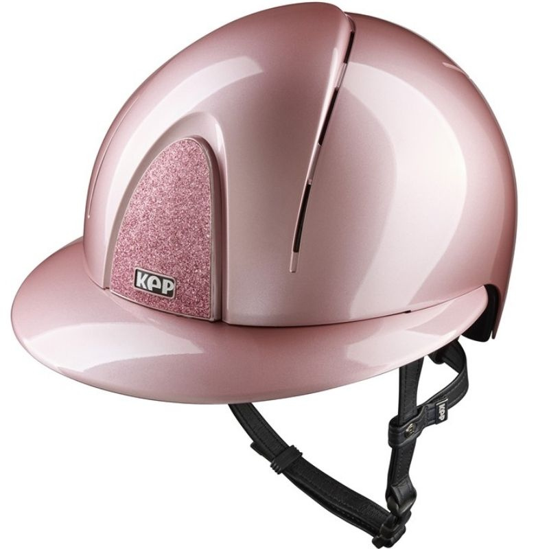 Paardrijcap Smart Nova Metal Polish Polo Star Roze/Roze