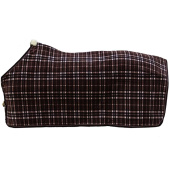 Fleecedeke Heavy Check Printing Bruin/Beige Fleecedeke Heavy Check Printing Bruin/Beige