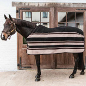 Fleecedeke Heavy Stripes Bruin Fleecedeke Heavy Stripes Bruin