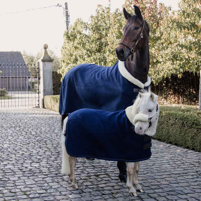 Showdeken Heavy Fleece Marineblauw