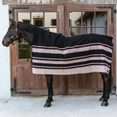 Fleecedeke Heavy Square Stripes Bruin 210x200 Fleecedeke Heavy Square Stripes Bruin 210x200