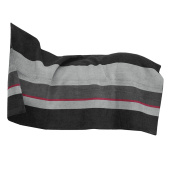 Fleece Deken Heavy Square Stripes Zwart Fleece Deken Heavy Square Stripes Zwart