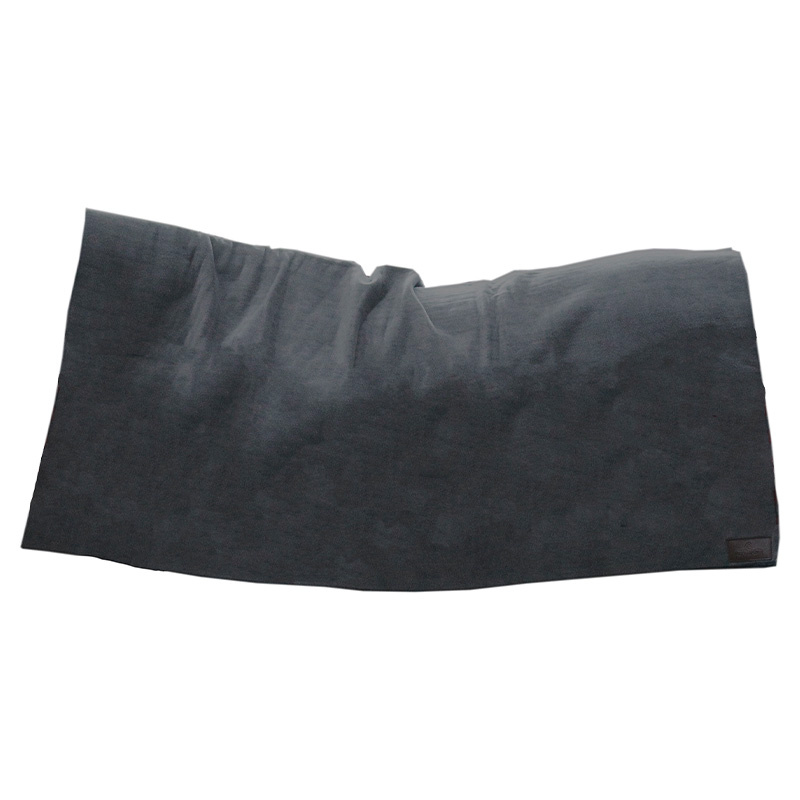 Fleece Deken Heavy Square Zwart