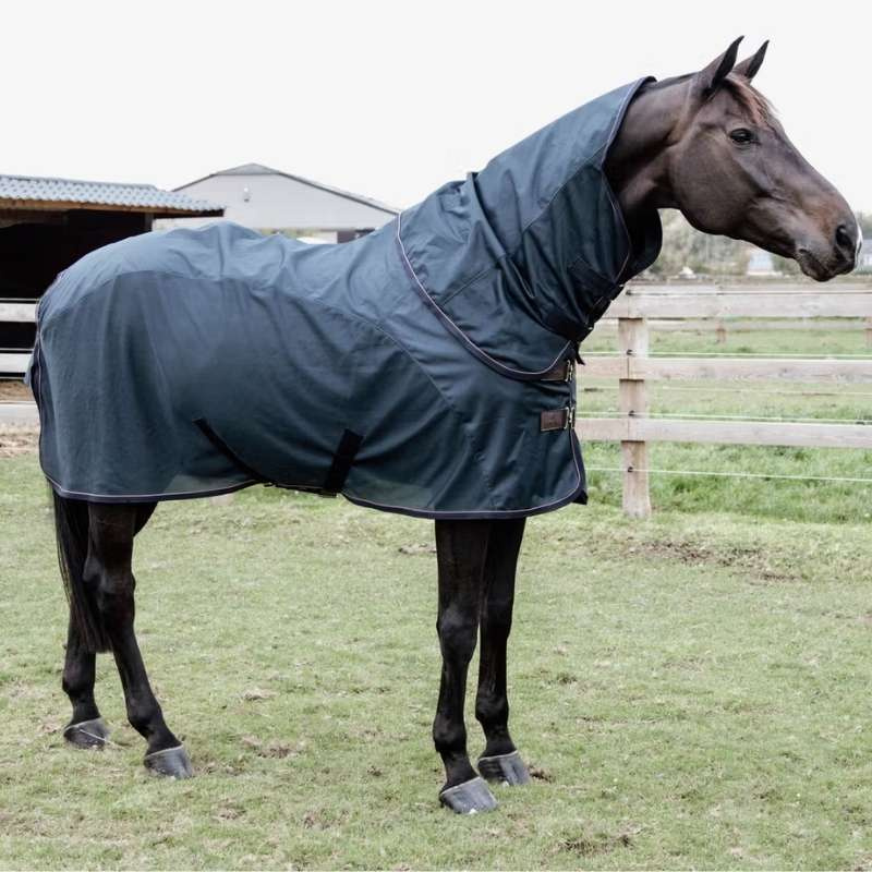 Regen- en Vliegendeken Waterproof Combo Marineblauw