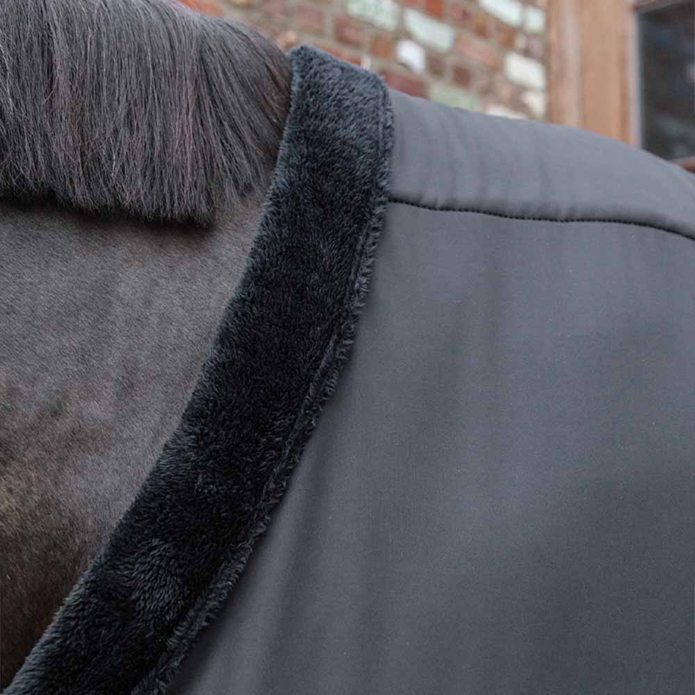 Borstbeschermer Fauxfur Zwart