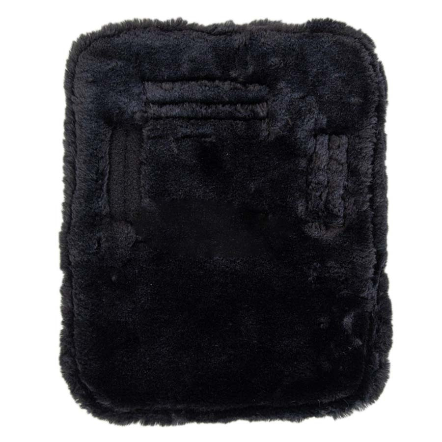 Borstverlenger Vegan Sheepskin 1 Buckle Zwart