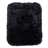 Borstverlenger Vegan Sheepskin 2 Buckles Zwart Borstverlenger Vegan Sheepskin 2 Buckles Zwart