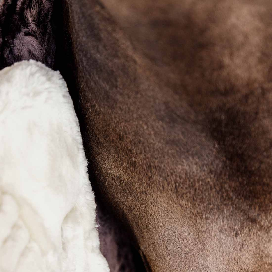 Borstverlenger Vegan Sheepskin 1 Buckle Natuur