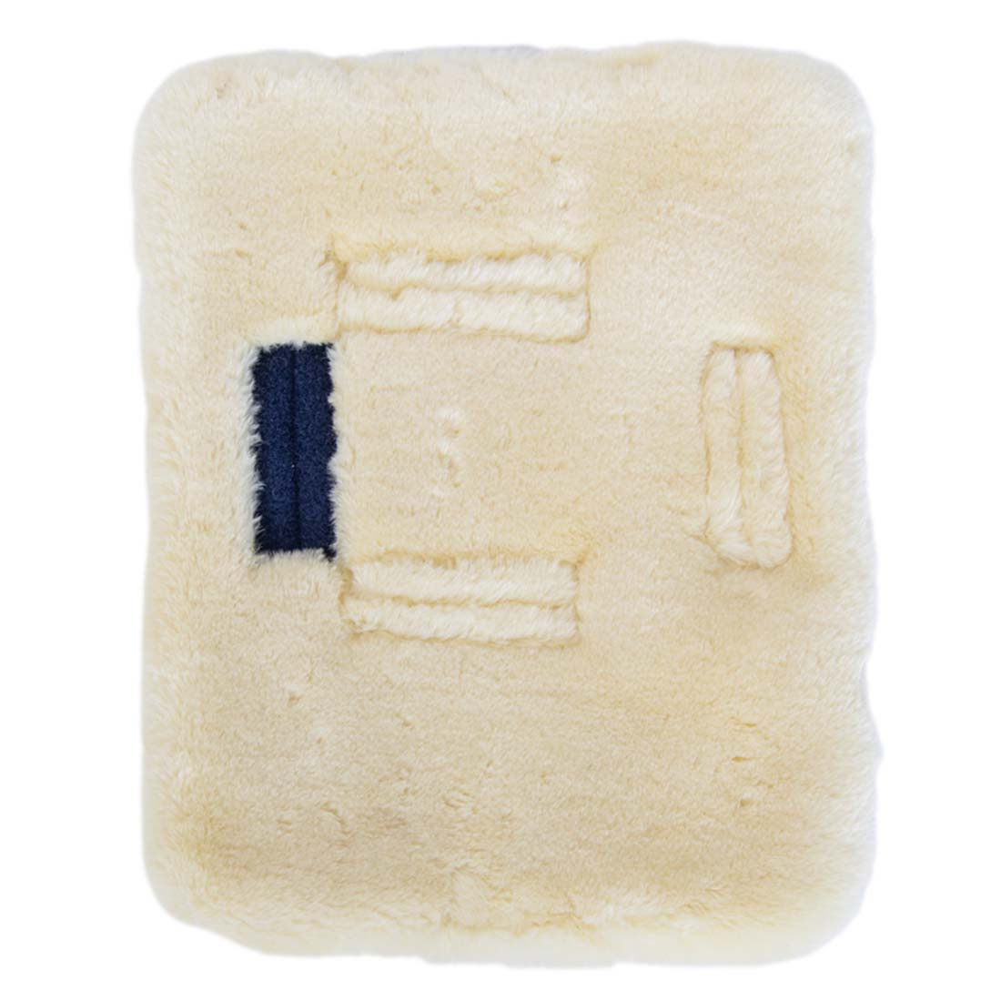 Borstverlenger Vegan Sheepskin 2 Buckles Natuur