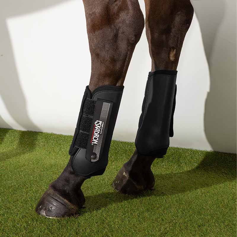 Beenbeschermers Eventing Achter Cross Country Zwart