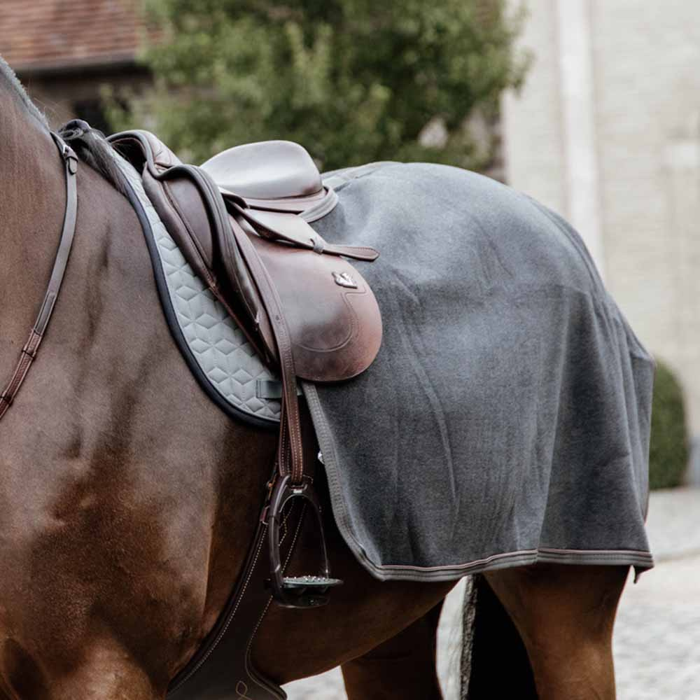 Uitrijdeken Heavy Fleece Grijs